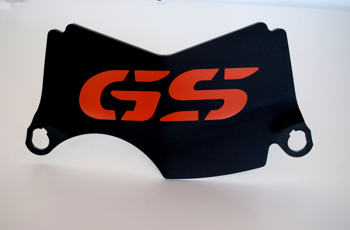 Deflettore centrale BMW R1200/1250 GS LC nero dal 2013 con logo GS