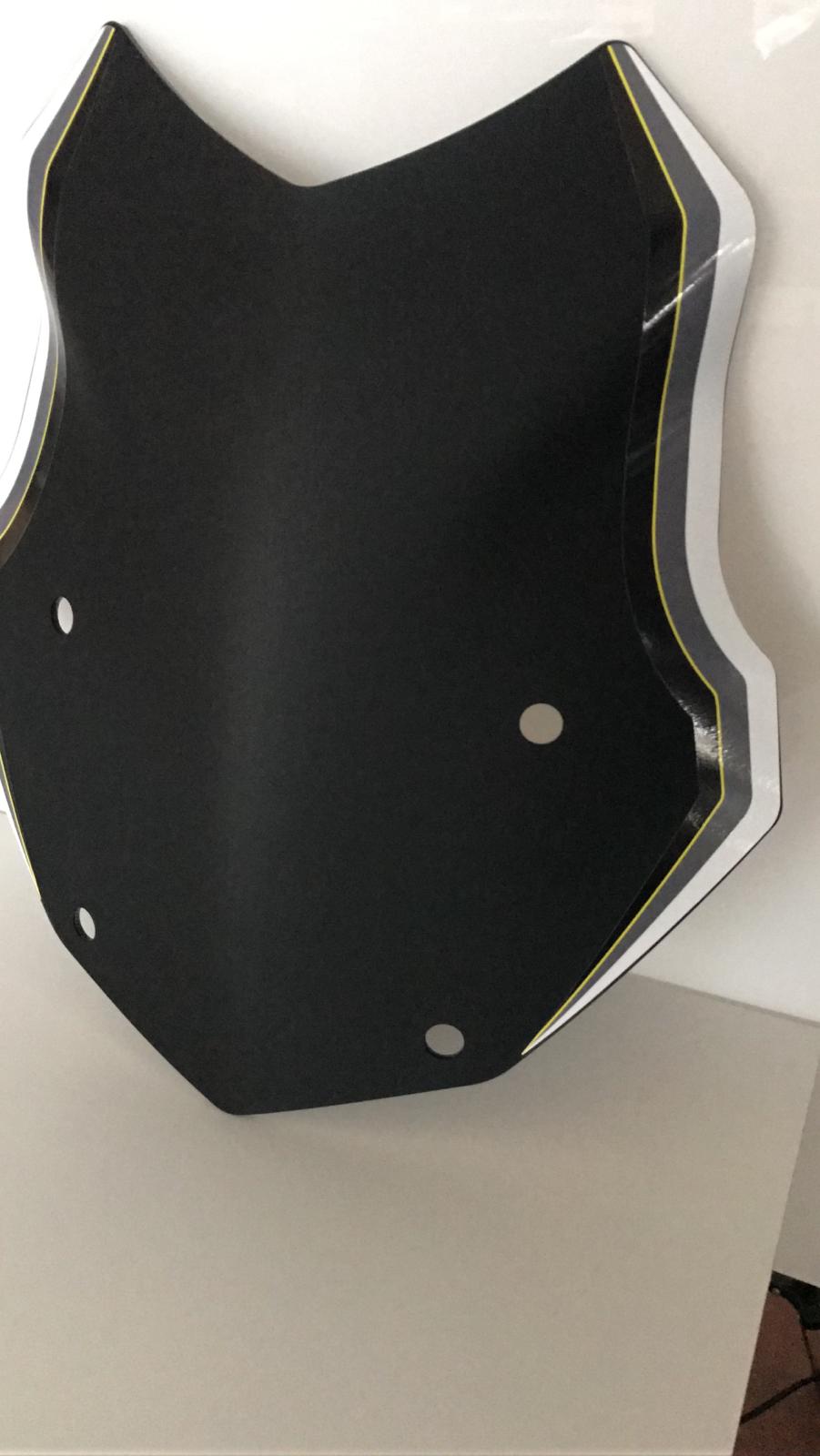 Cupolino BMW R 1200/1250 GS LC Etna nero dal 2013 con logo - immagine 3