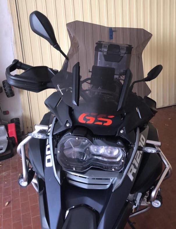 Deflettore centrale BMW R1200/1250 GS LC nero dal 2013 con logo GS - immagine 3